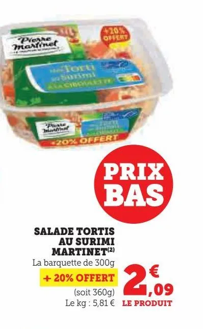 salade tortis au surimi martinet