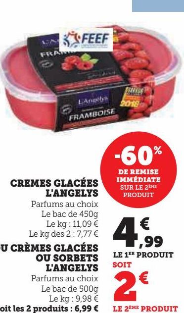 crèmes glacées L'Angelys