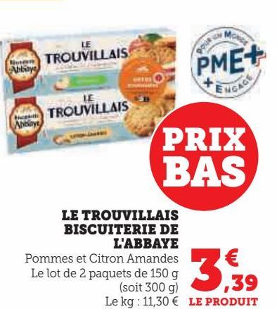 LE TROUVILLAIS BISCUITTERIE DE L'ABBAYE