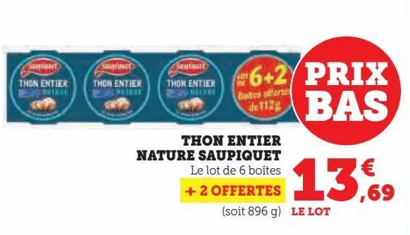 thon entier nature saupiquet