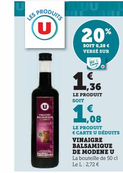 vinaigre balsamique de modene U