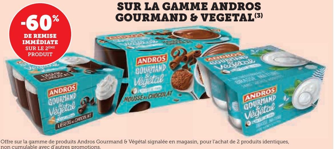 LA GAMME ANDROS GOURMAND & VEGETAL 