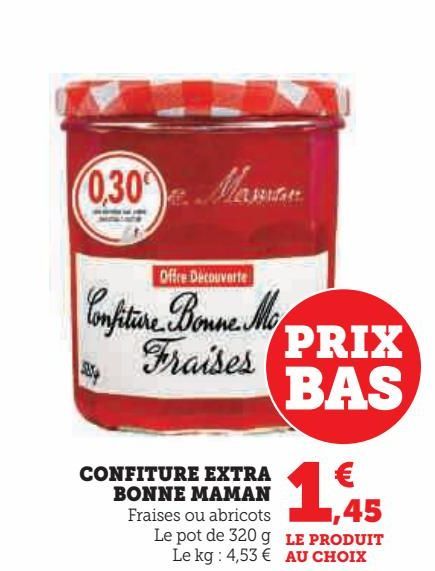 confiture EXTRA BONNE MAMAN