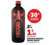 BOISSON ENERGY BRINK HEXIS offre à 1,65€ sur Super U