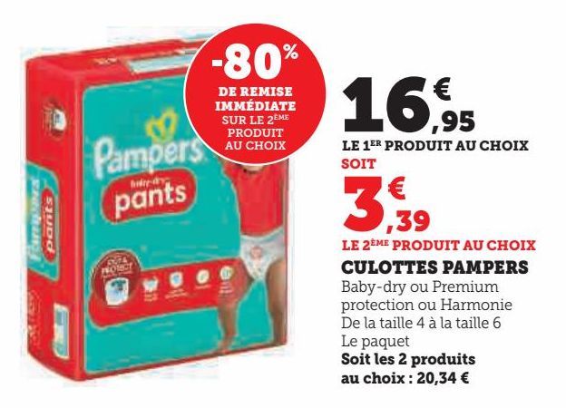 CULOTTES PAMPERS