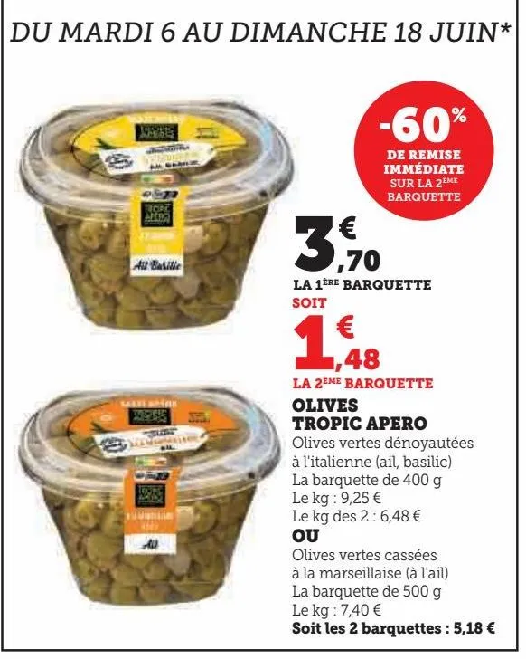 olives tropic apero