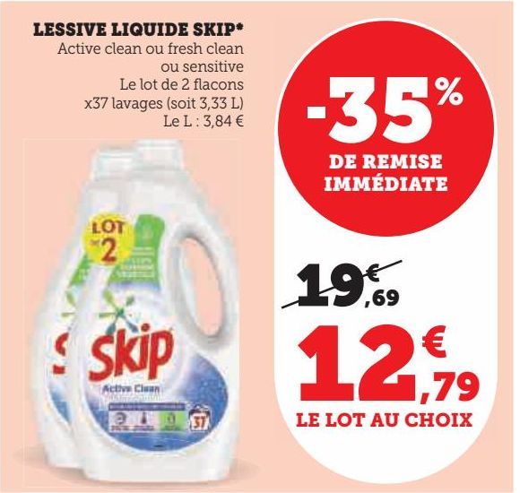 LESSIVE LIQUIDE SKIP 