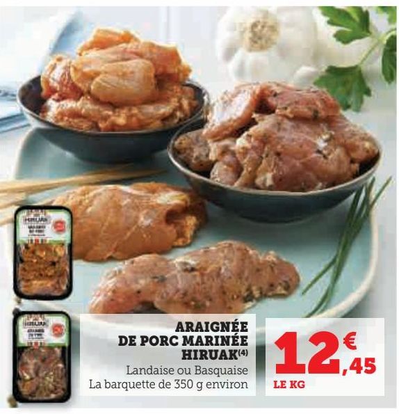 ARAIGNEE DE PORC MARINEE HIRUAK 