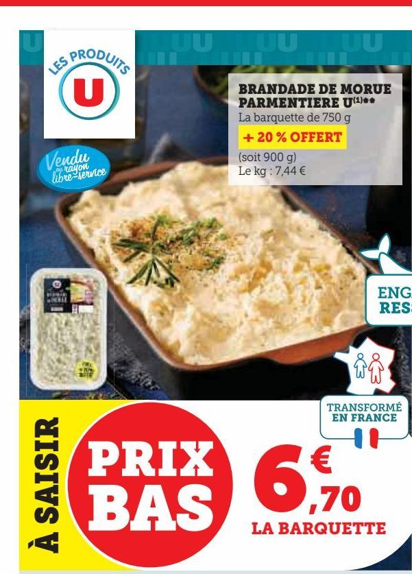 BRANDADE DE MORUE PARMENTIERE U 