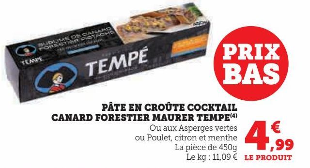 PATE ENE CROUTE COCKTAIL CANARD ORESTIER MAURER TEMPE 