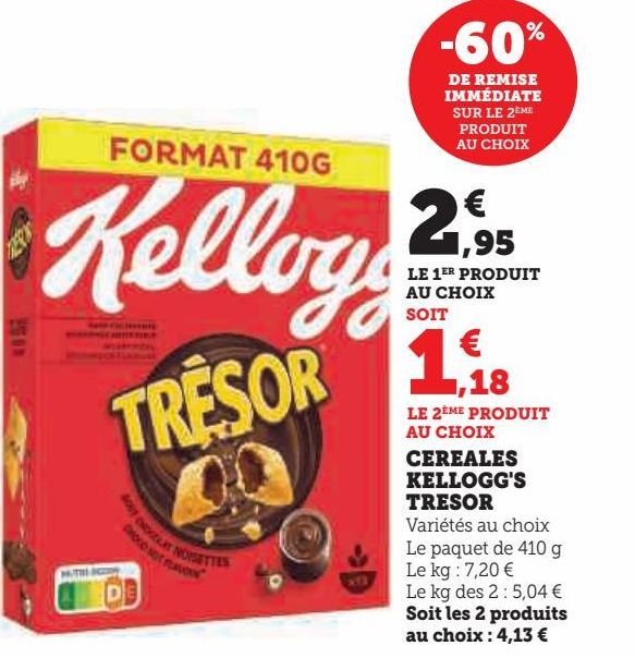 CEREALES KELLOGG'S TRESOR 