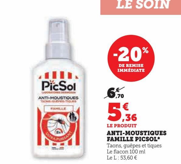 ANTI-MOUSTIQUES FAMILLE PICSOL 