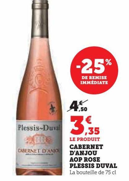 CABERNET D'ANJOU AOP ROSE PLESSIS DUVAL 