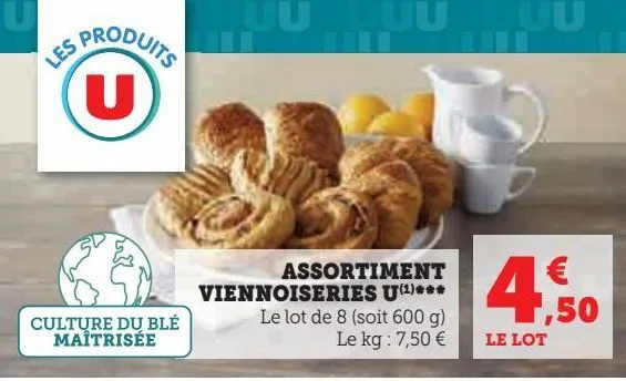 assortiment viennoiseries u 