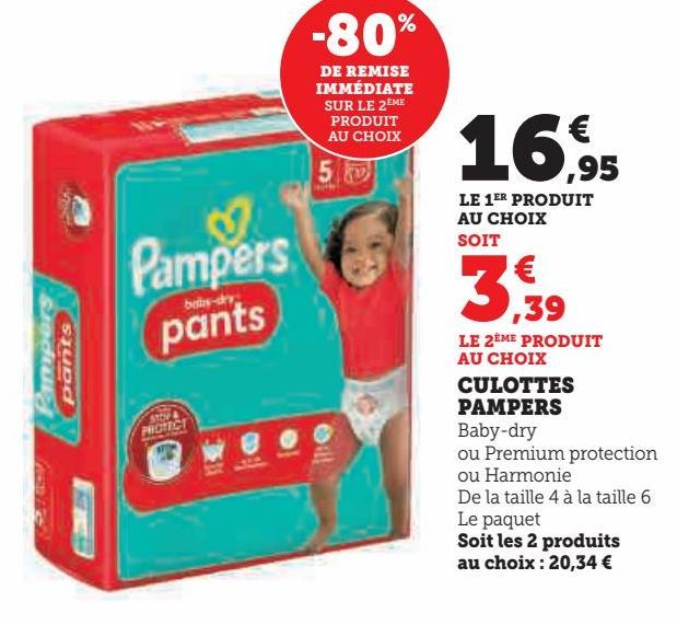 CULOTTES PAMPERS 