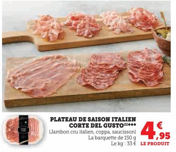 PLATEAU DE SAISON ITALIEN CORTE DEL GUSTO 