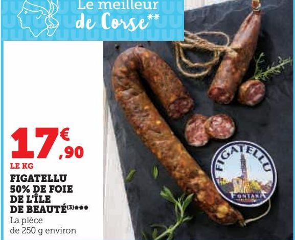 FIGATELLU 50% DE FOIE DE L'ILE DE BEAUTE 