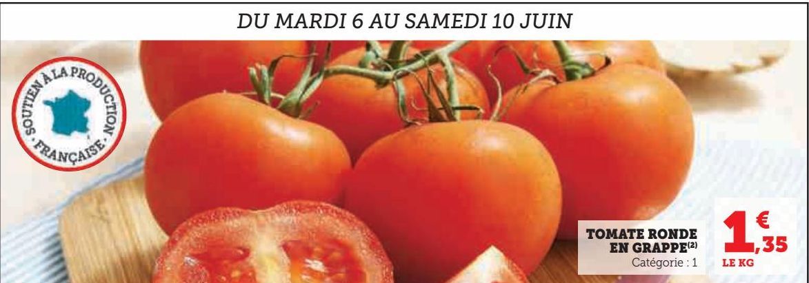 TOMATE RONDE EN GRAPPE 