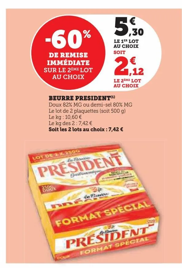 beurre président