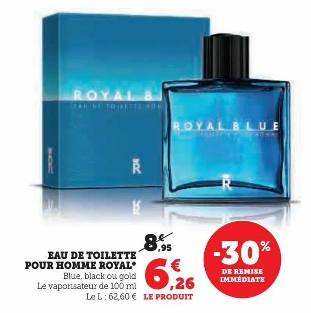 eau de toilette pour homme royal