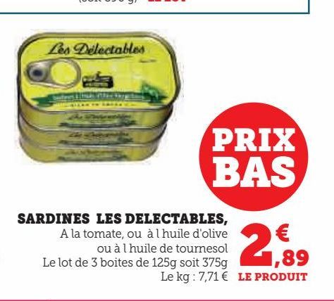 sardines Les Delectables