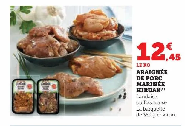 araignée  de porc  marinée  hiruak