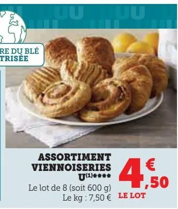 assortiment  viennoiseries  u