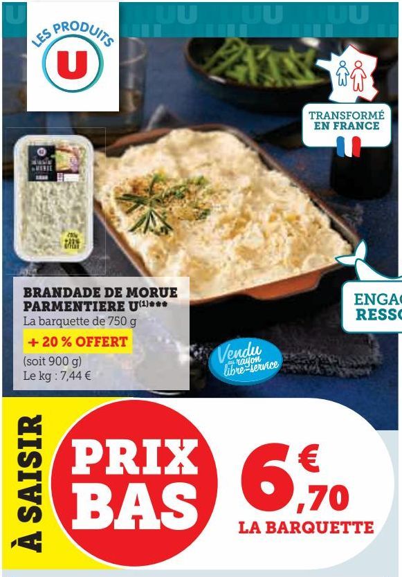 BRANDADE DE MORUE PARMENTIERE U