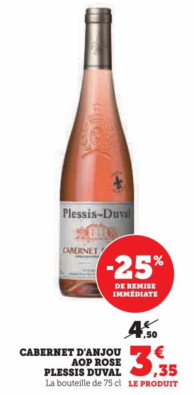 CABERNET D'ANJOU AOP ROSE PLESSIS DUVAL