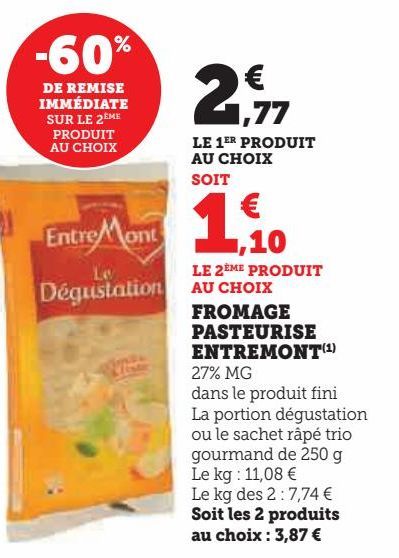 FROMAGE PASTEURISE ENTREMONT