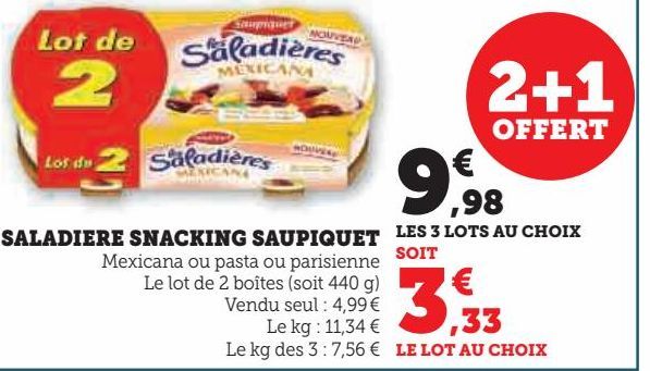 SALADIERE SNACKING SAUPIQUET