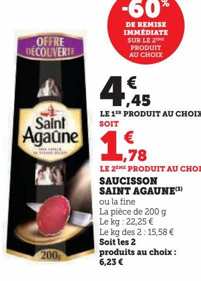 SAUCISSON SAINT AGAUNE