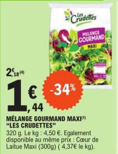 Melange gourmand maxi Les Crudettes