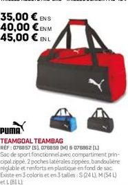 35,00 € ENS  40,00 €ENM 45,00 € EN L 