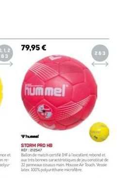 79,95 €  hummel  hunnel  STORM PRO HB RÉF : 212547  263 