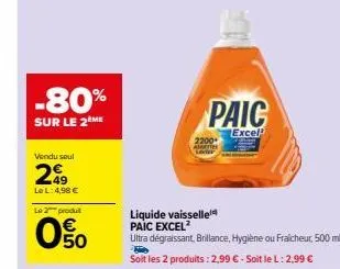 liquide vaisselle paic