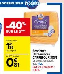 serviettes Carrefour