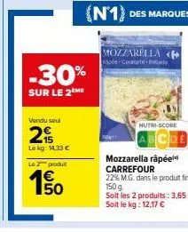 mozzarella carrefour