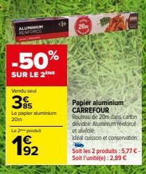 papier aluminium Carrefour