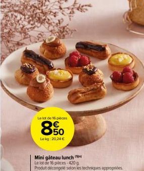 Le lot de 16 pièces  8.50  Lokg: 20,24 € 