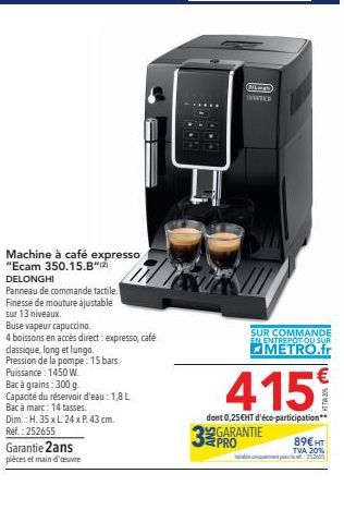 Café expresso DeLonghi