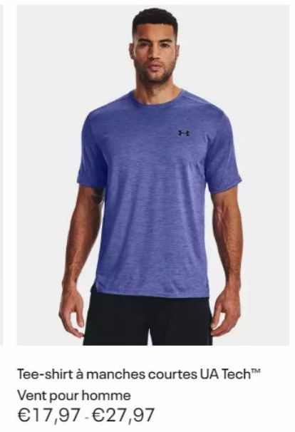 Tee-shirt à manches courtes UA Tech™  Vent pour homme €17,97-€27,97 