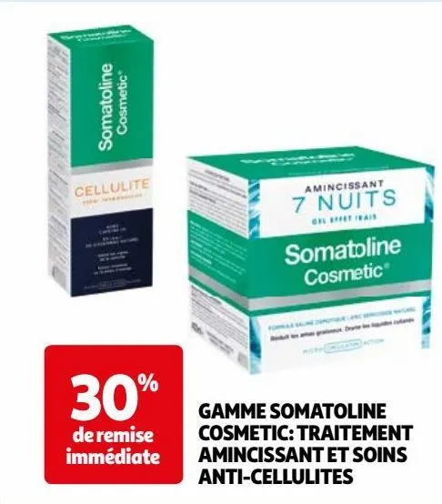gamme somatoline cosmetic: traitement amincissant et soins anti-cellulites 