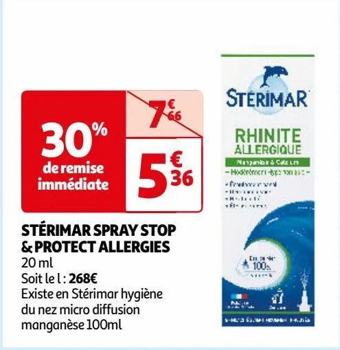 stérimar spray stop & protect allergies
