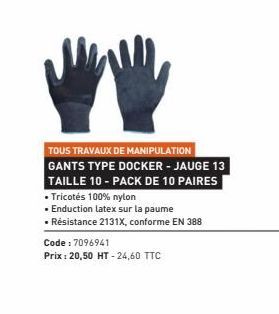 gants TOUS