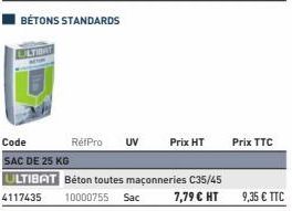 ULTIBAT  RétPro  UV  Prix HT  Prix TTC  9,35 € TTC 