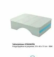table plateau strandon polypropylene et polyester, 57x45x17cm-15€ 
