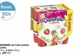 6 OFFERTS  2034  Danonino  fruits  12+6 OFFERTS 