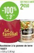 -100%  3⁰*  lot, familial  SOIT PAR 3 L'UNITÉ  2650  d'ancy MACEDOINE 