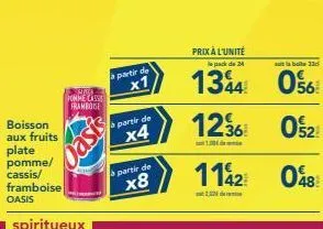 slee  homme cassi framboise  partir de  x1  à partir de  x4  partir de  x8  prix à l'unité  le pack de 24  auta b33d  1344 056  1236  100  1142  22 de  52  048 